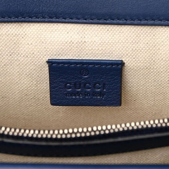 Gucci Calfskin Bee Embroidered Medium Dionysus Shoulder Bag White Blue R… - Picture 9 of 10
